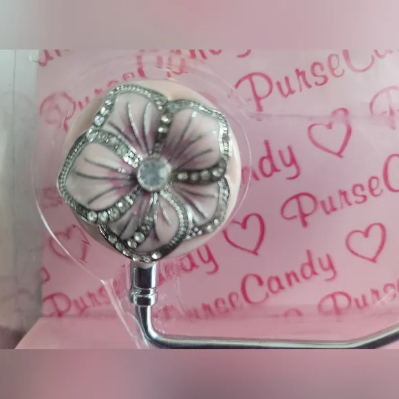 Sicura Purse Candy Handbag Hanger Set with Pink and Silver Accents - Picture 4 of 8